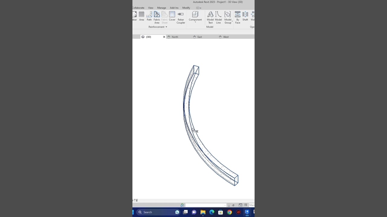 How to model Free Form Rebar In Revit 2023
