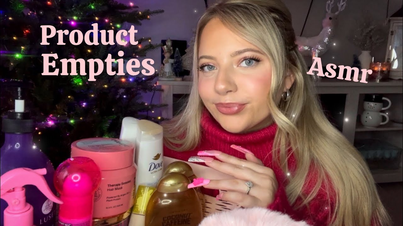 Asmr Product Empties 💕 Tapping & Scratching on Products ✨