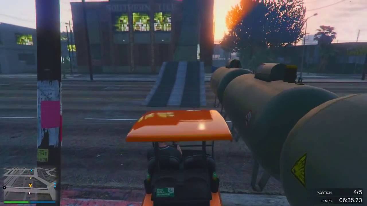 CADDY PARCOUR AVEC LA TEAM - GTA 5 ONLINE