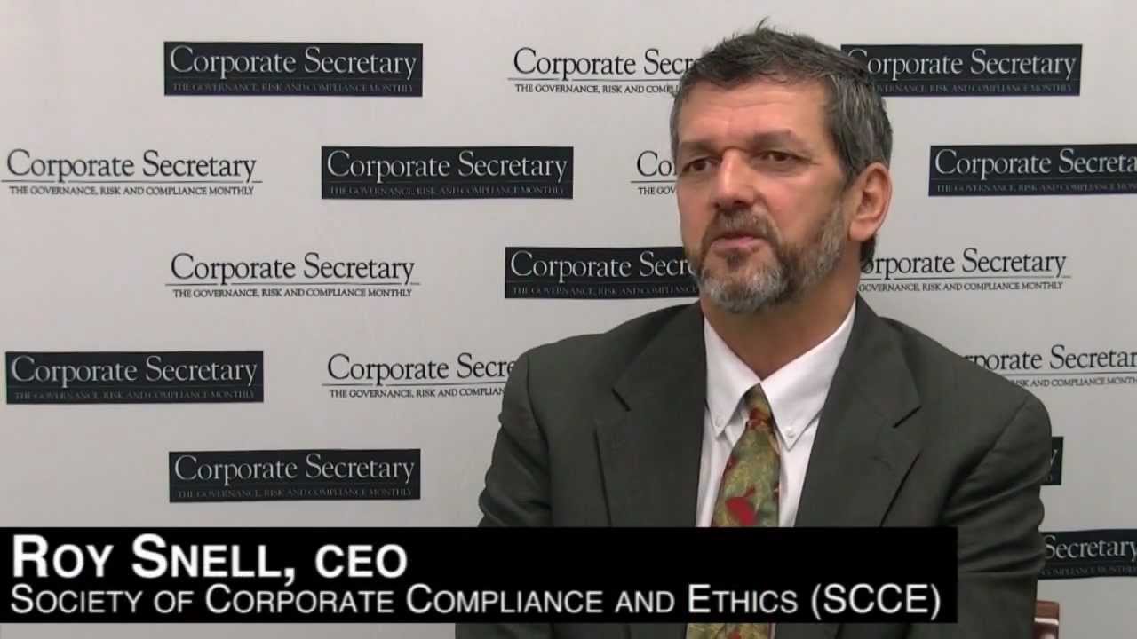 Roy Snell, CEO, SCCE interview with Corporate Secretary
