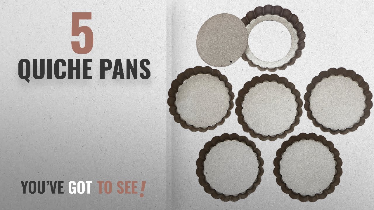 Top 10 Quiche Pans [2018]: Webake 4 Inch Quiche Pans Removable Bottom Mini Tart Pans Set of 6