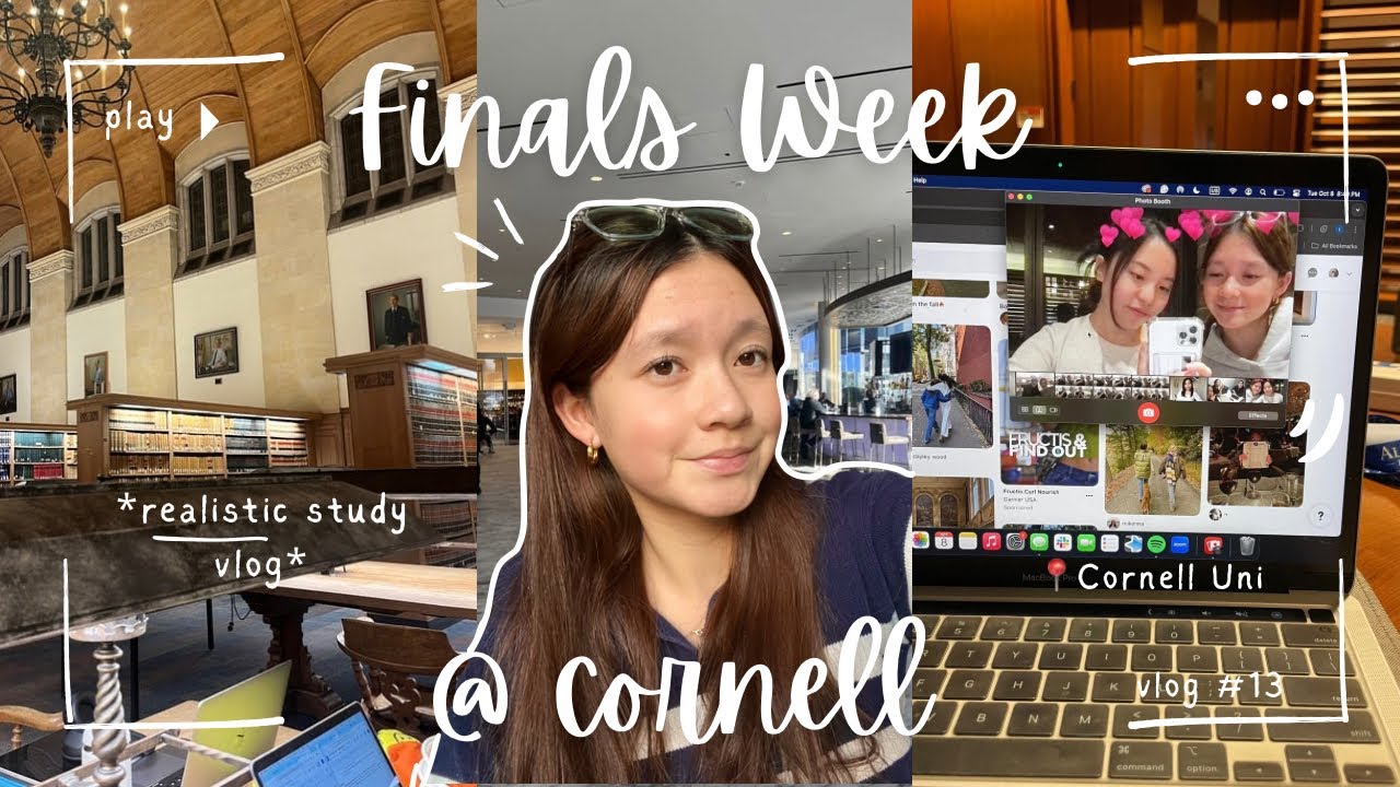 FINALS VLOG @ CORNELL | productive studying, exams, secret santa, going home | {Sophomore Year}
