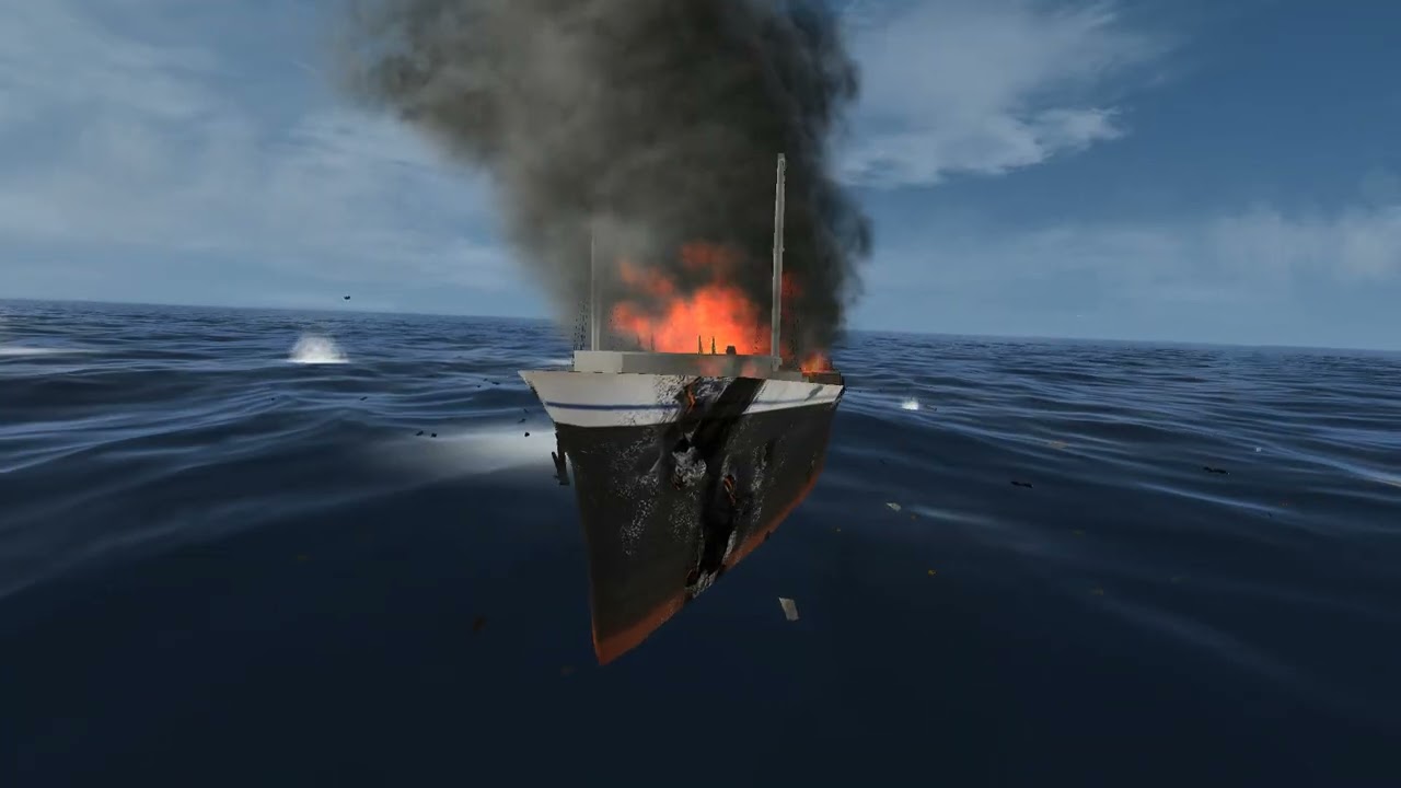 Silent Hunter III - Sinking a Convoy with The Tirpitz