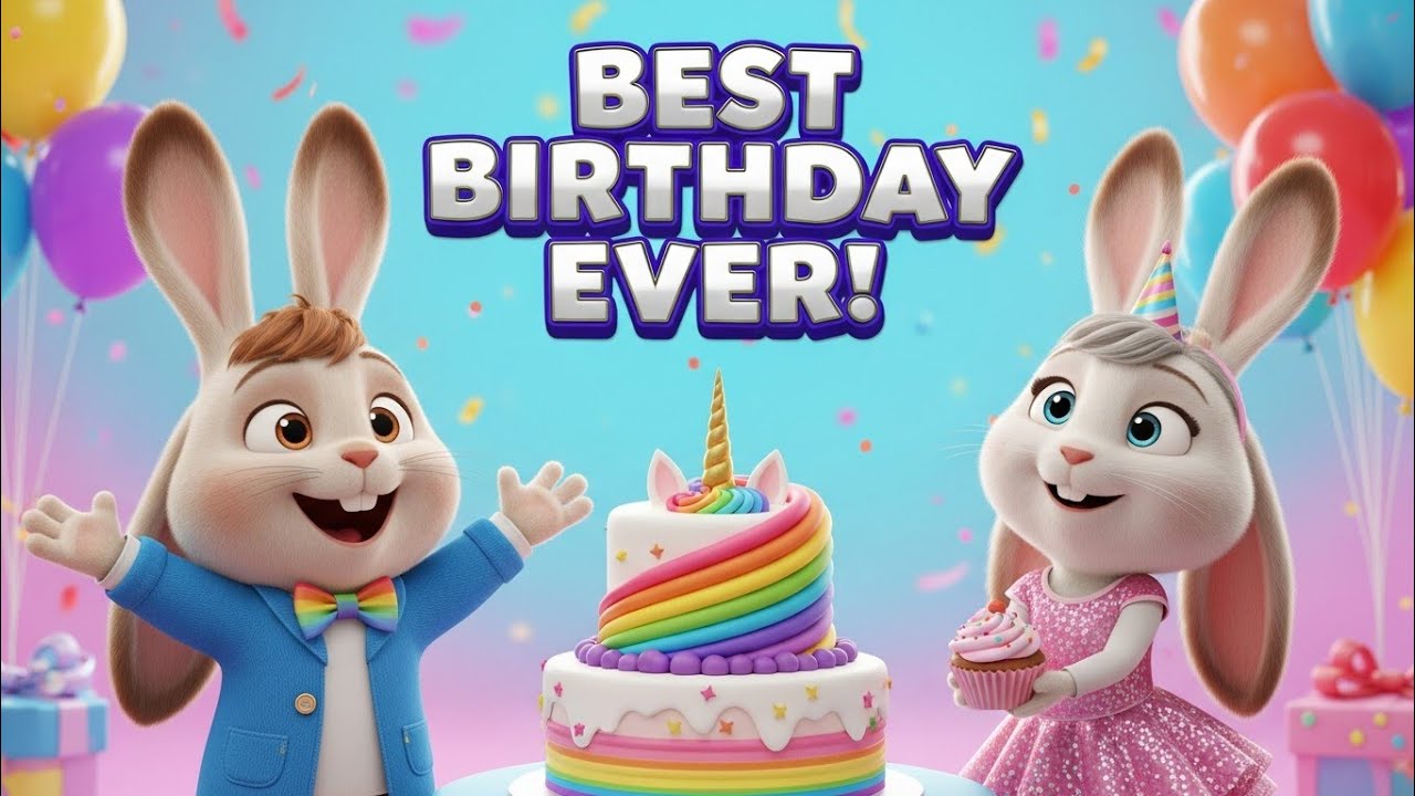 “Ruby & Rosie’s Colorful Birthday Surprise! 🎁🎂 Fun Kids Cartoon”