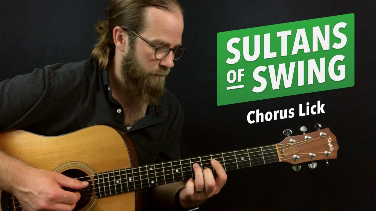 Как играть SULTANS OF SWING всего на 3 струнах (гитарный припев)