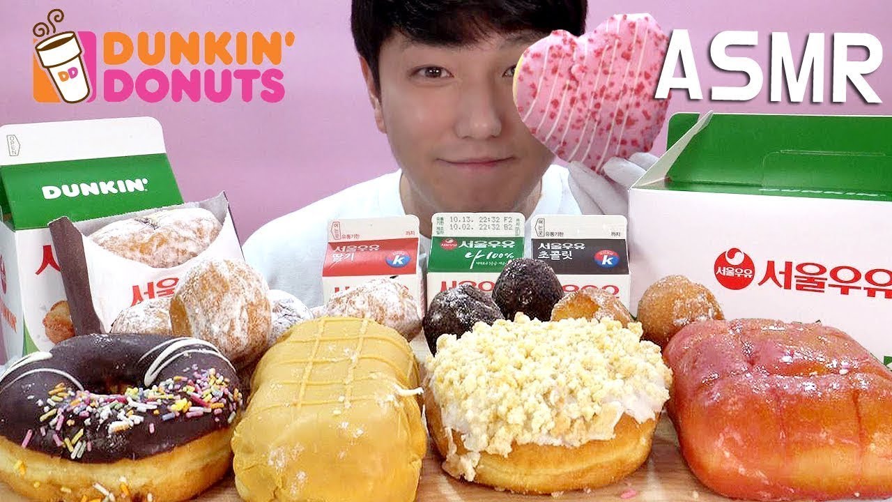 던킨도너츠X서울우유 디저트 먹방 리얼사운드 Dessert Mukbang