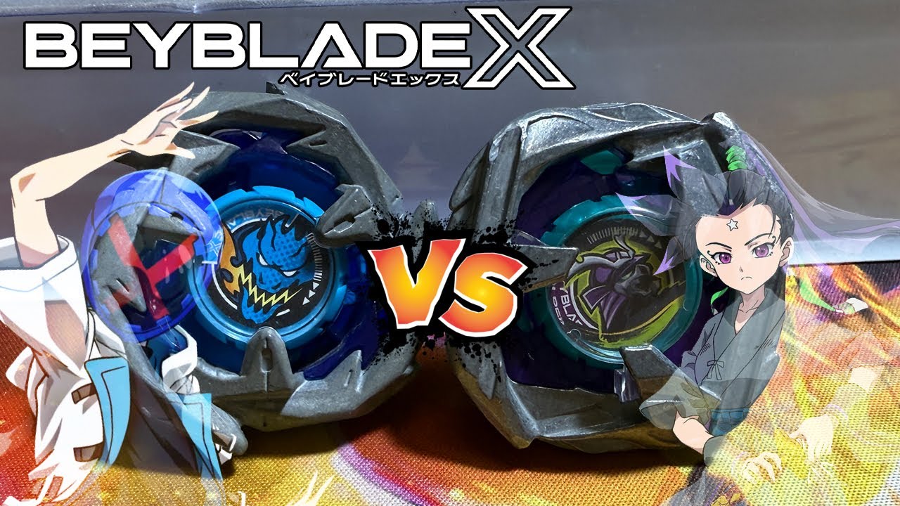 Kamen X Vs Tenka | DranSword 3-60F Vs SamuraiCalibur 6-70M (BEYBLADE X BATTLE)