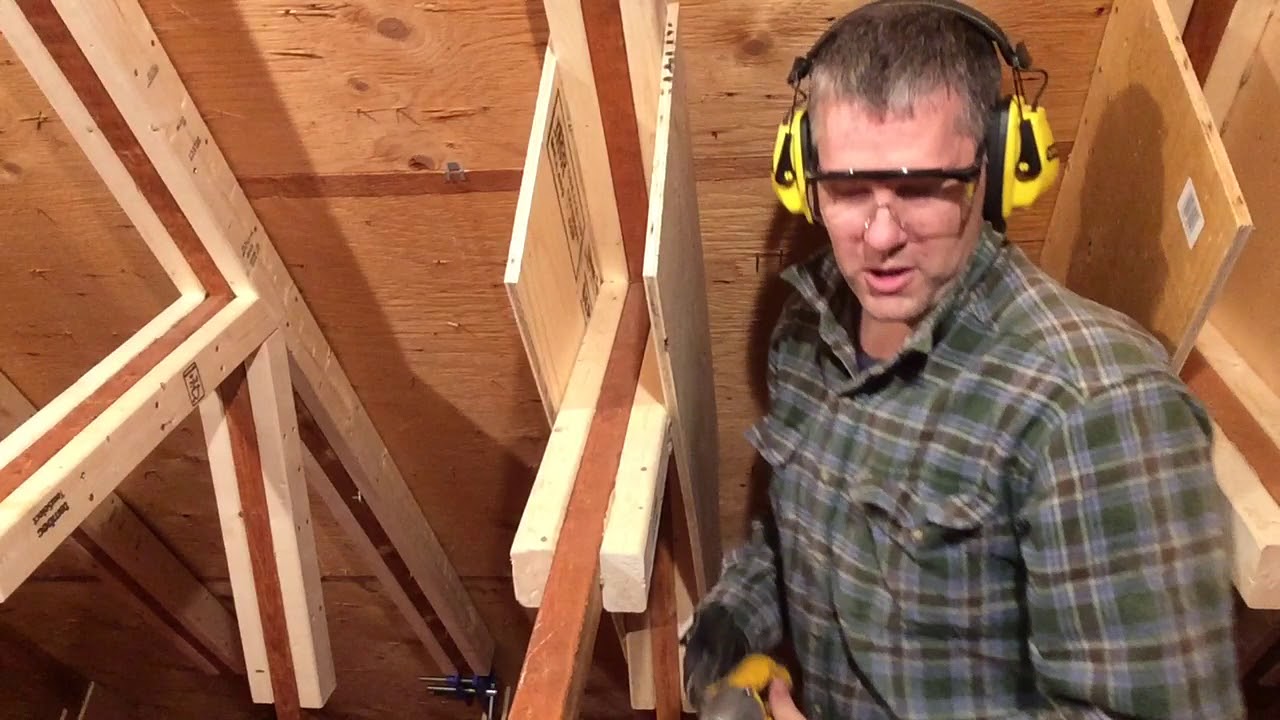 Attic Truss Repair #09: Second (backside) plywood gusset plate
