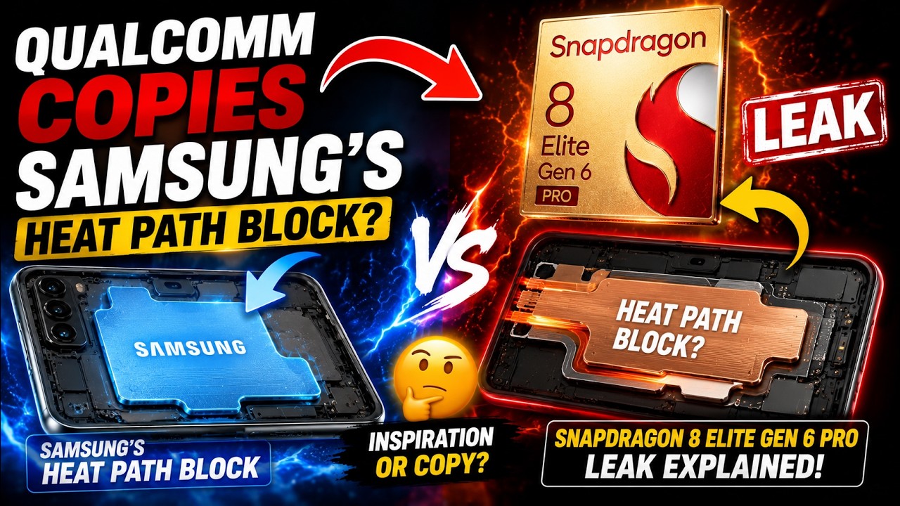 Qualcomm COPIES Samsung's Heat Path Block? Snapdragon 8 Elite Gen 6 Pro Leak Explained!