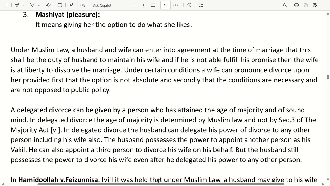 Divorce by women under muslim law 
