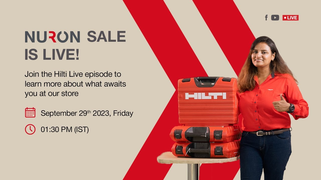 Nuron Sale is LIVE | Visit us and experience this all-new technology | #HiltiLive