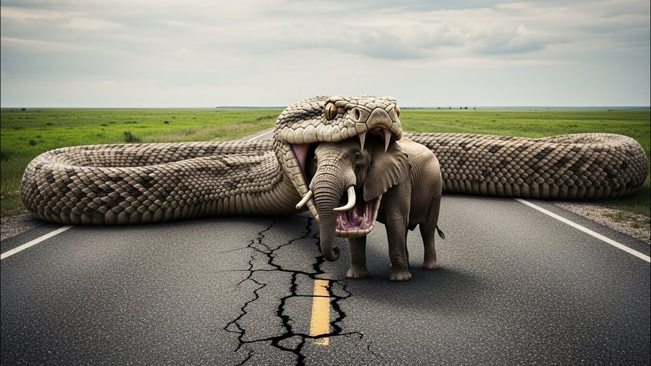 Horse vs python &ndash; Wild Nature AI Documentary (National Geographic Style | Cinematic Wildlife 4K)