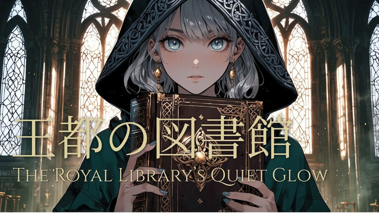 【ケルト音楽/作業用BGM】王都の図書館の静かな灯り｜中世ファンタジーBGM（集中・読書）｜Celtic Library Ambience