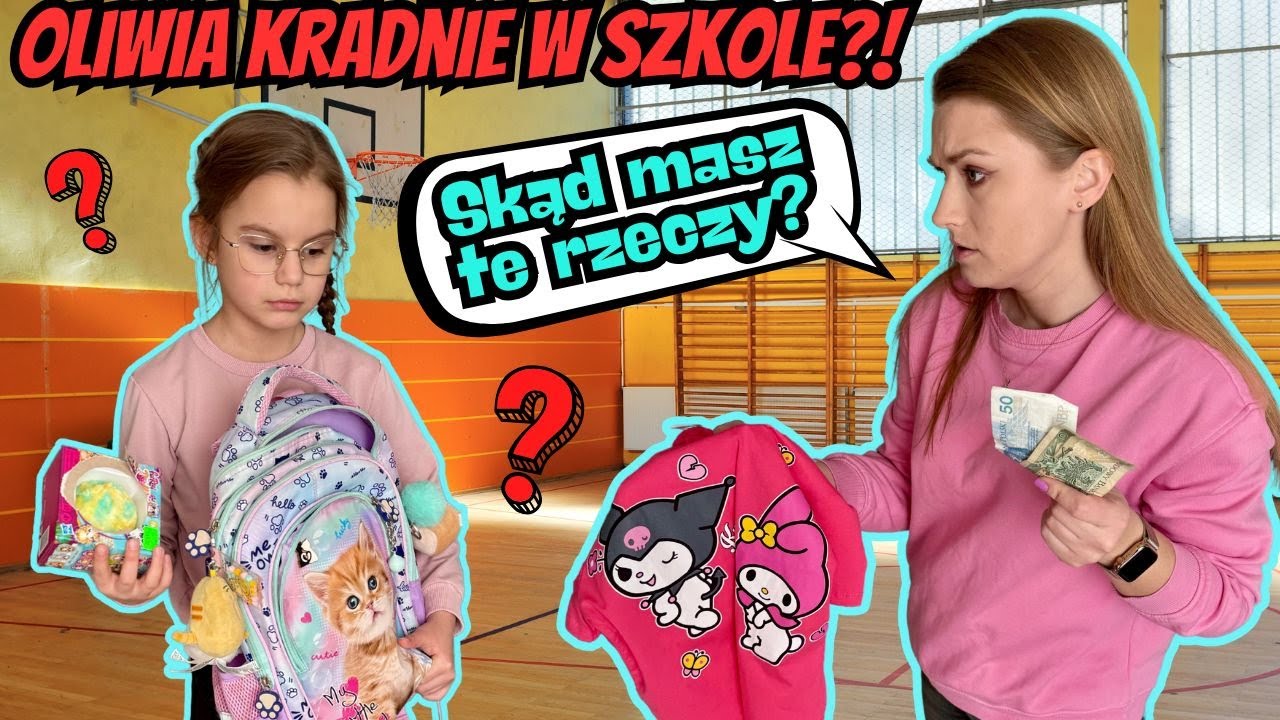 Oliwia kradnie w szkole?😱 Skąd ma te wszystkie rzeczy w swoim plecaku?🎒
