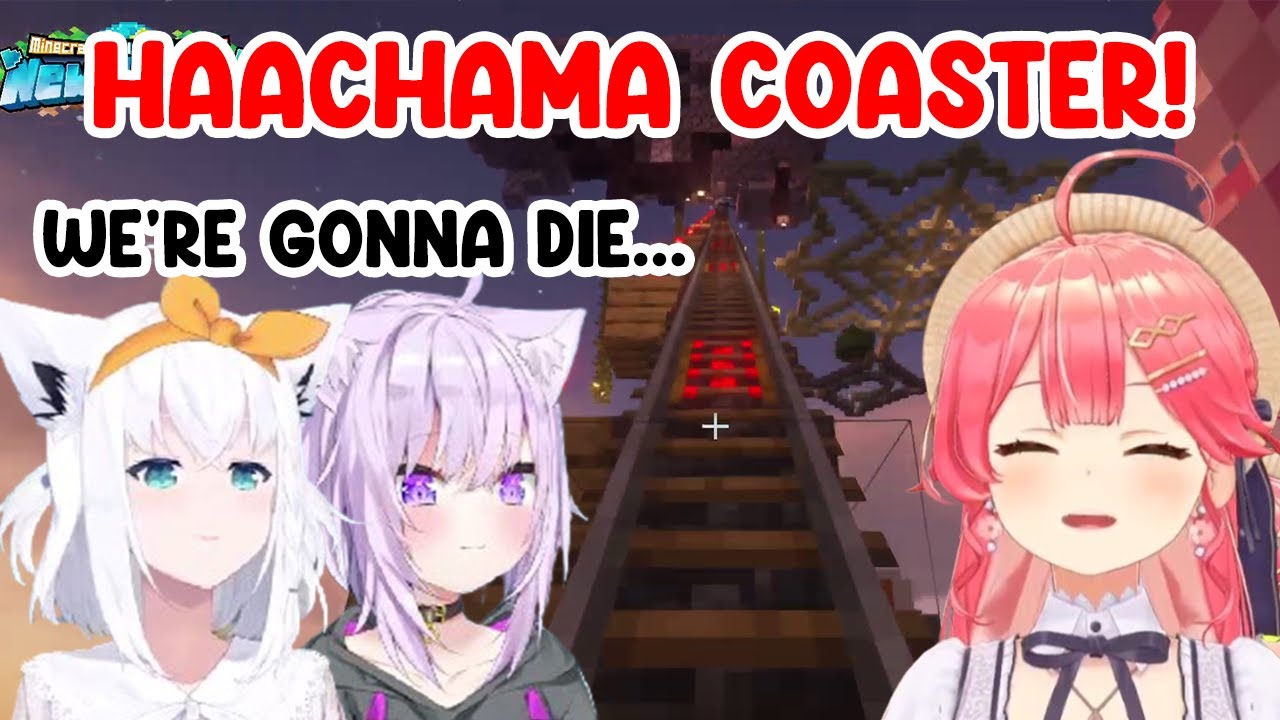 Miko Fubuki and Okayu Try the Haachama Coaster