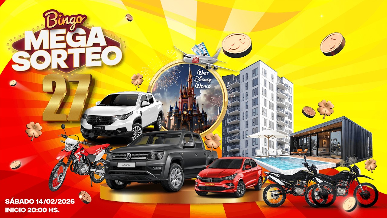 27º BINGO MegaSorteo Las Parejas
