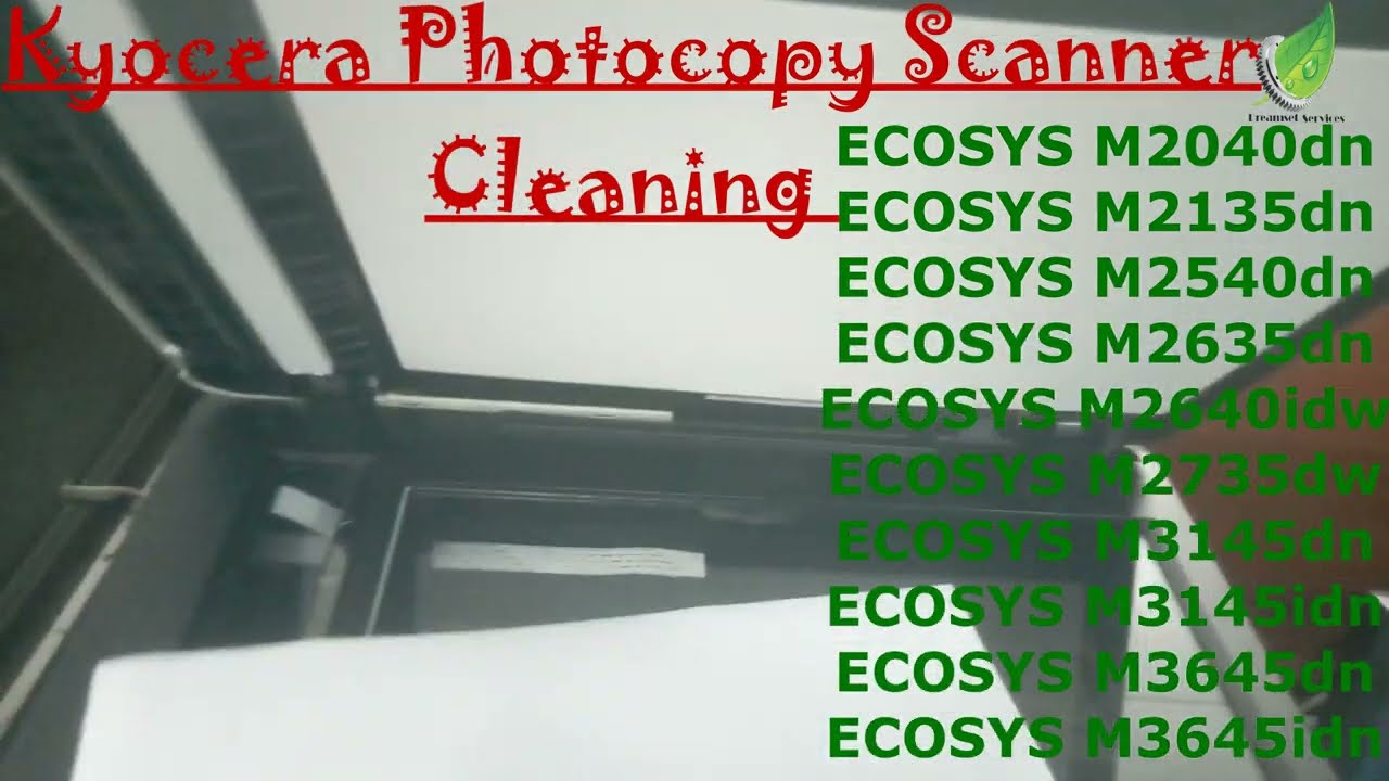 чистка фотокопировального сканера Kyocera