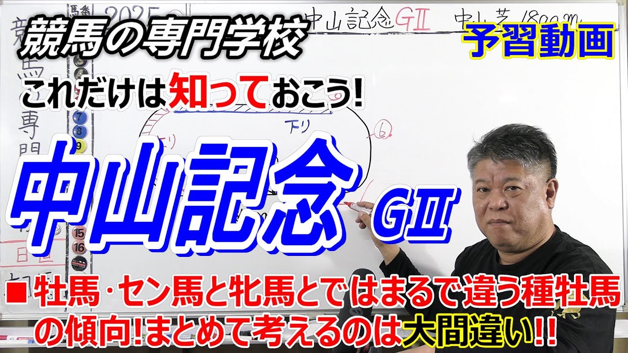 【中山芝1800ｍ】中山記念予習動画 毎週傾向がズバリ！中山芝1800ｍも意外な傾向アリ