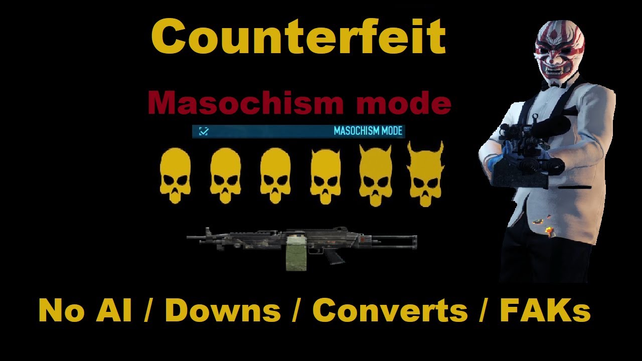 Counterfeit - Reworked enemy AI with masochism mode on - Solo no AI / Downs / Converts / more stuff