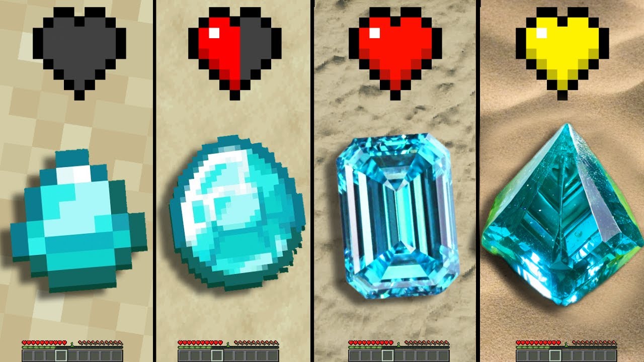 Minecraft with different Hearts Experiment - Compilation