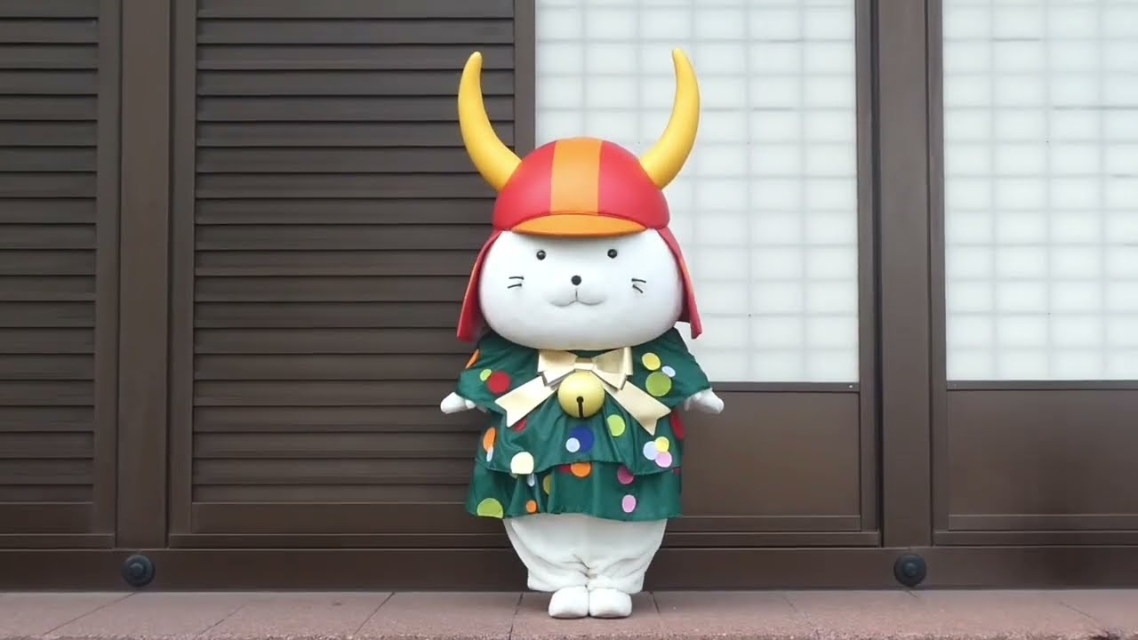 ひこにゃんが彦根城博物館に登場