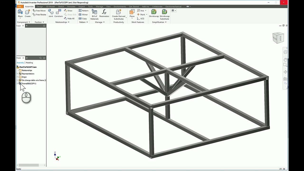Using iLogic Design Copy To Duplicate Frame Generator Assembly and Skeleton