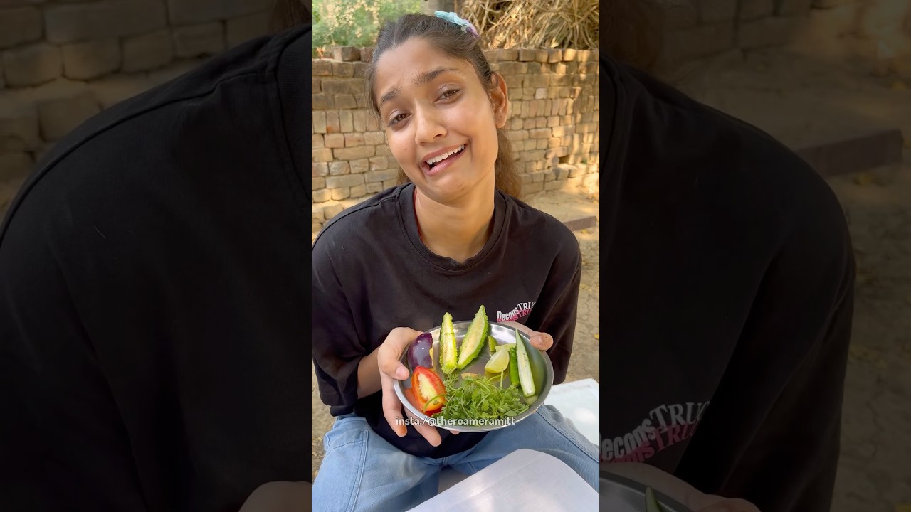 Vegetable eating Challenge 🤑 | #shorts #minivlog #challenge