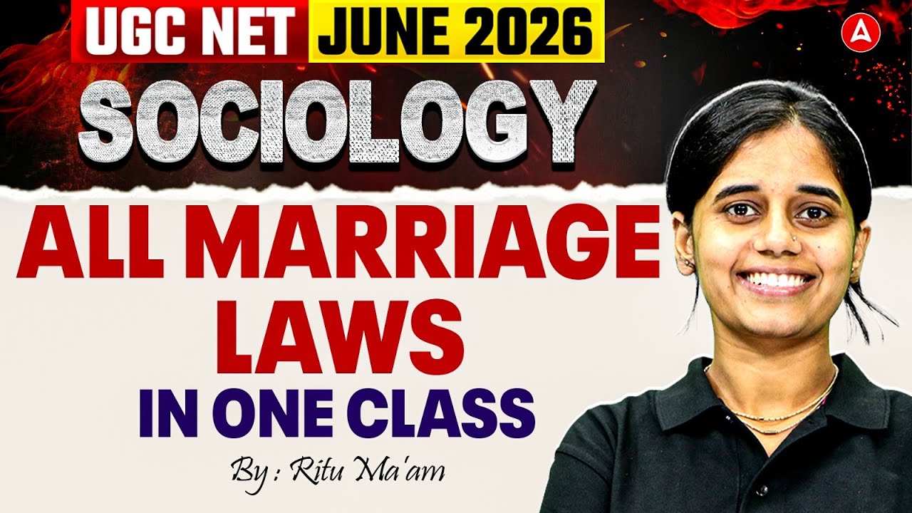 UGC NET Sociology | UGC NET Sociology All Marriage Law's In One Class By Ritu Mam