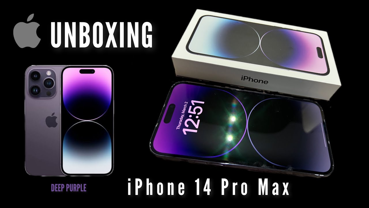 iPhone 14 Pro Max Deep Purple | Unboxing + Set up 
