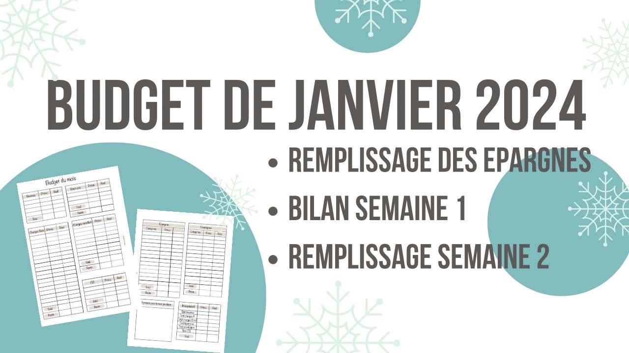 ✨ MDV 106 💜 Budget de Janvier: REMPLISSAGE ÉPARGNES, BILAN S1 REMPLISSAGE S2 #systemedesenveloppes