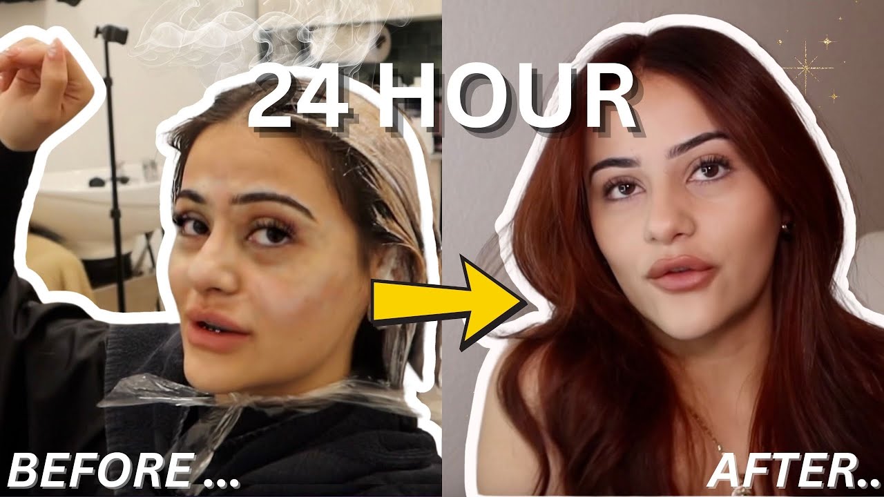 I DYED MY HAIR | 24 HOUR GLOW UP