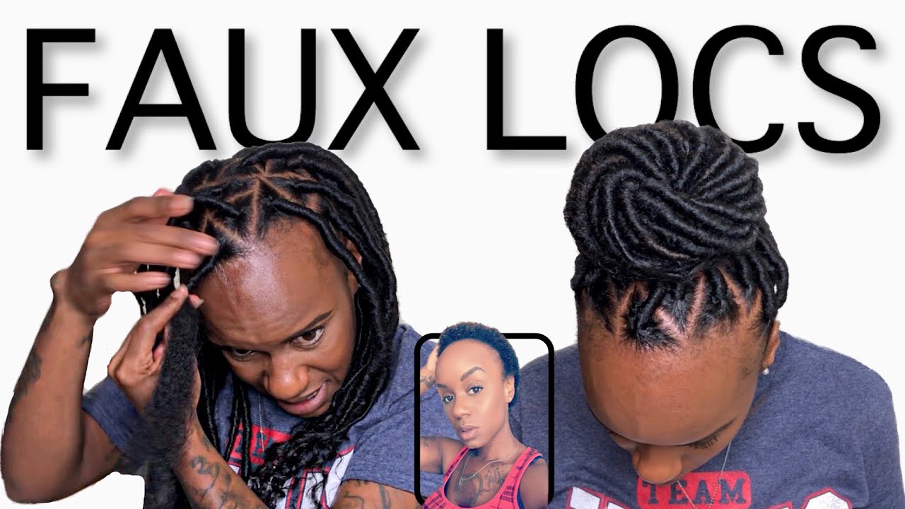 FAUX LOCS QUICK METHOD: WATCH ME DO MY OWN GODDESS FAUX LOCS ON MY TWA | NO BRAIDING METHOD