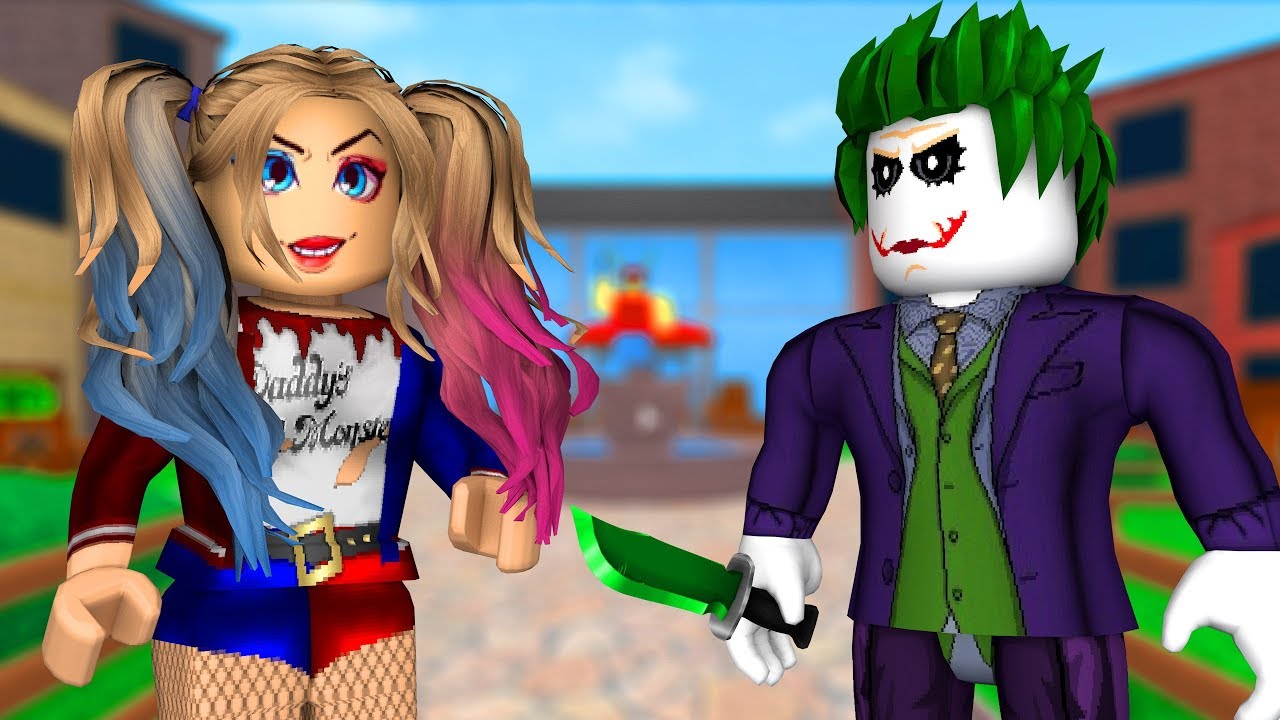 Roblox  - ARLEQUINA vs CORINGA ft CRIS MINEGIRL (Murder Mystery 2)