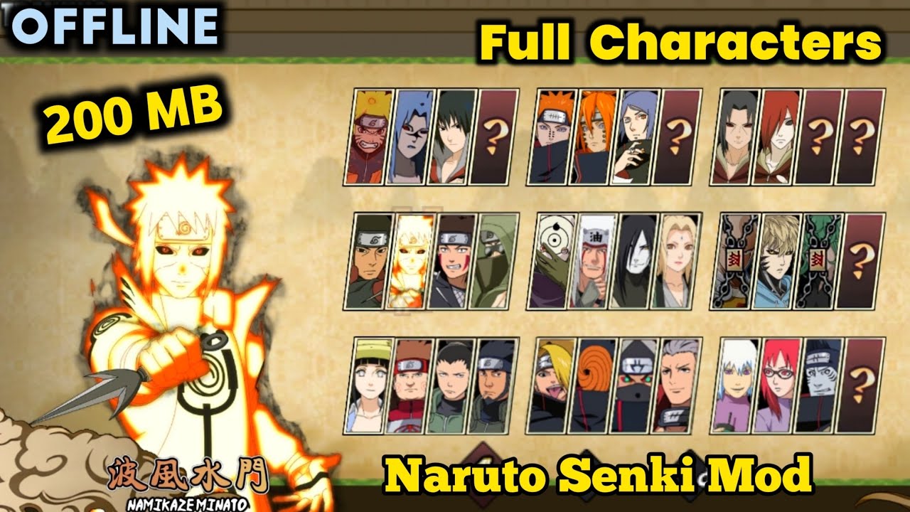 Обновить‼️Naruto Senki Mod TLF Apk Android Offline