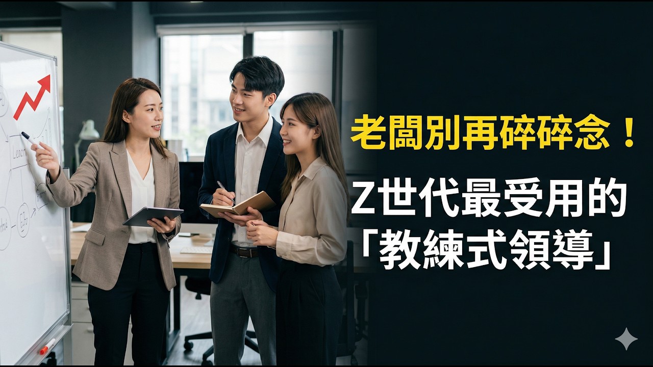 老闆別再碎碎念！Z世代最受用的「教練式領導」