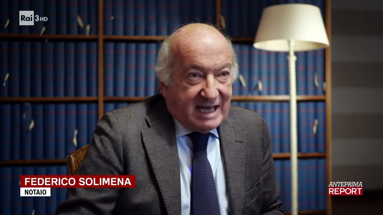 PUNTATA REPORT - INTERVENTO NOTAIO SOLIMENA Eredità Agnelli