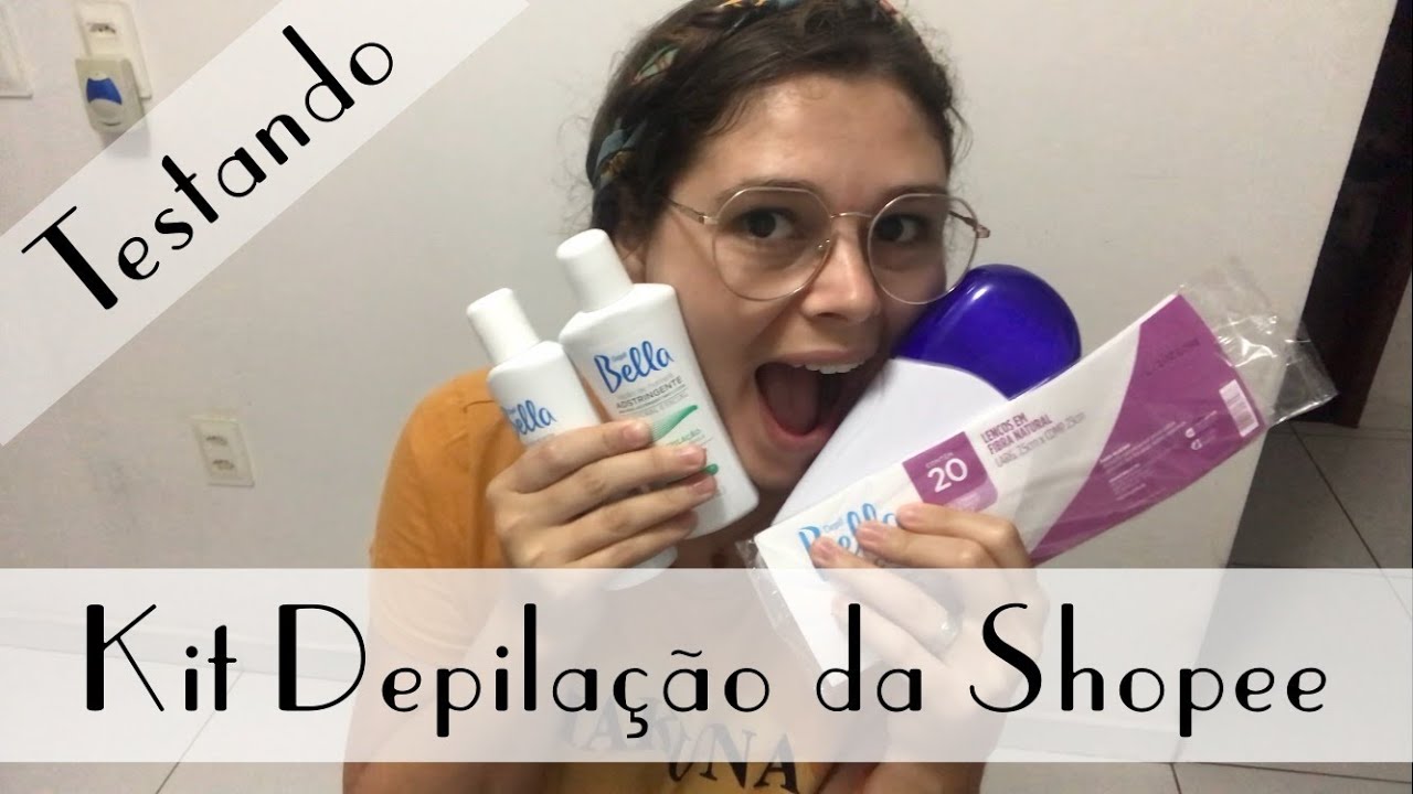 Testando máquina aquecedora de cera da Shopee - Kit completo