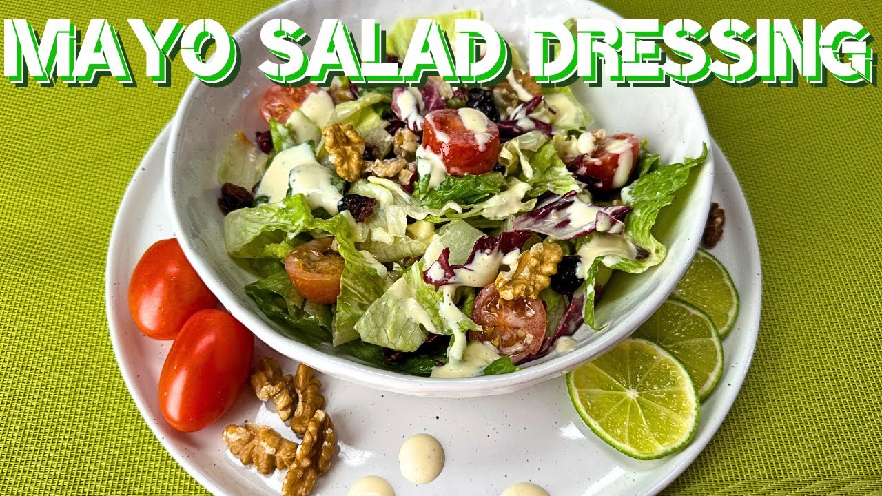 DIY Creamy Salad Dressing with Tarragon Vinegar & Lime