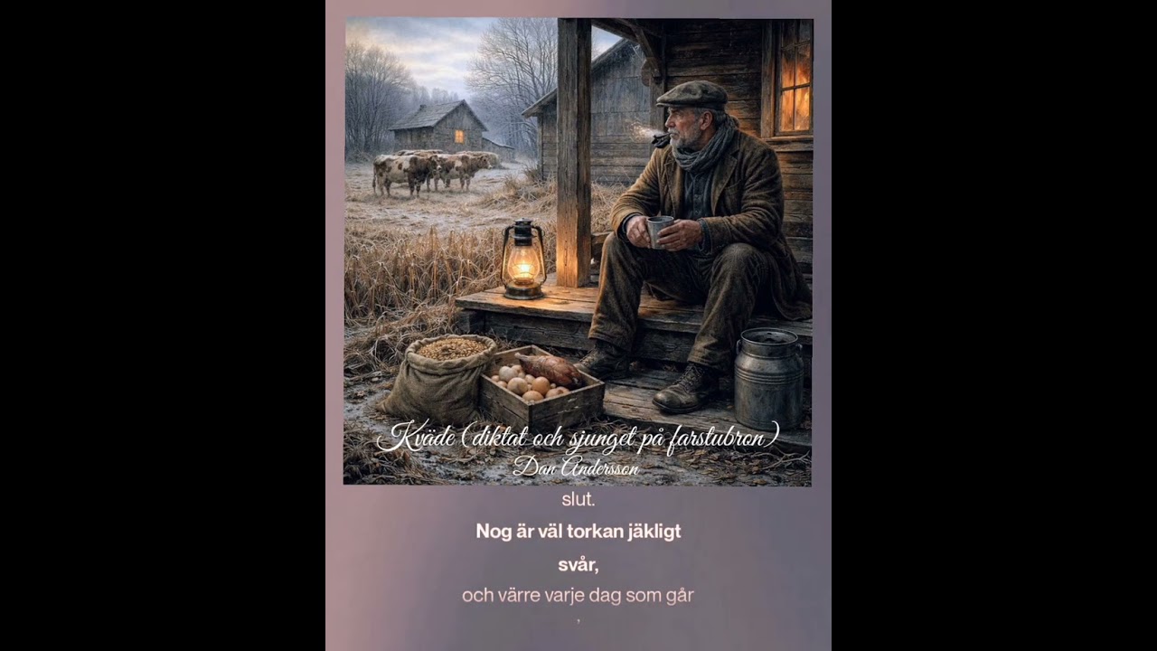 Kväde (diktat och sjunget på farstubron) Text: Dan Andersson. Musik: Rollson samskapad med Suno 