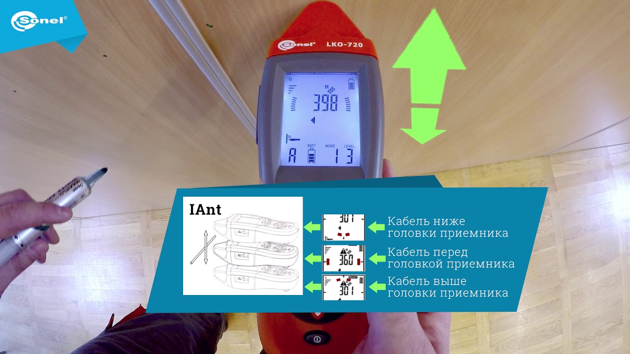 Отслеживание маршрута прокладки кабеля  - Sonel LKZ-720