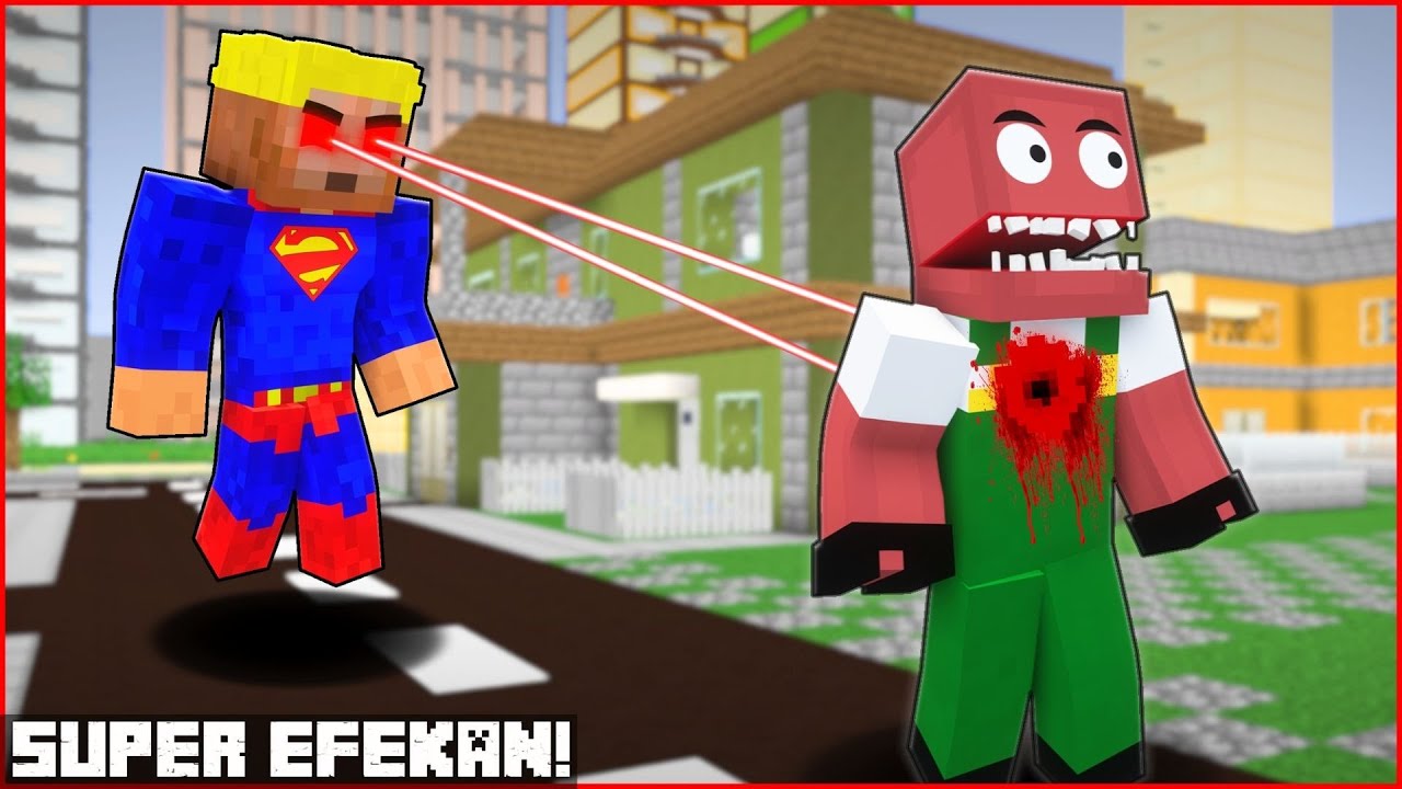 SÜPER KAHRAMAN EFEKAN KORKUNÇ ÇÖPÇÜYÜ ÖLDÜRDÜ! 😱 - Minecraft ZENGİN FAKİR HAYATI