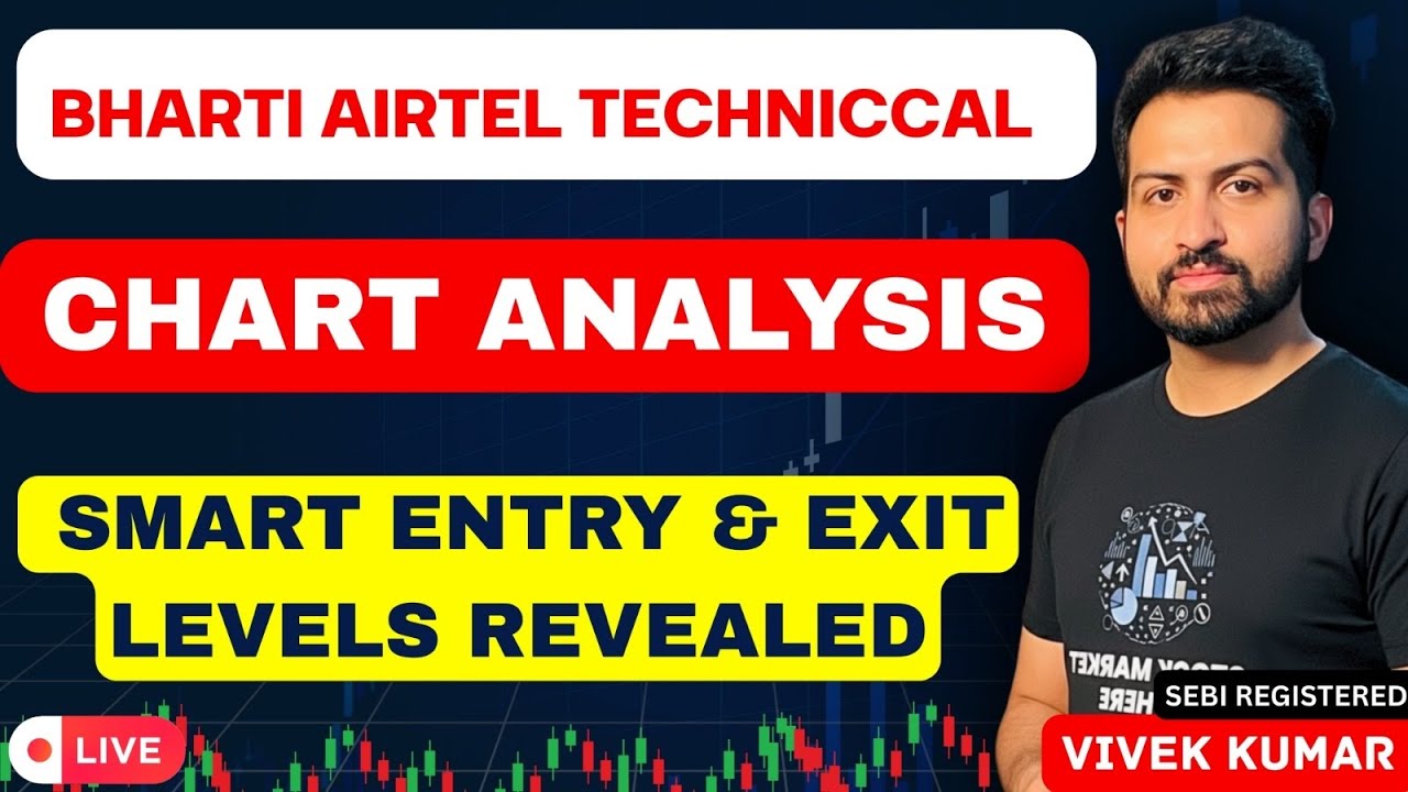 Bharti Airtel technical analysis II Smart entry and exit levels revealed II VIVEK MALIK