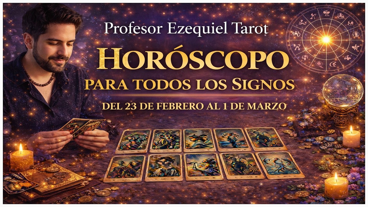Horóscopo Semanal del 23 de Febrero Al 1 de Marzo 2026. Profesor Ezequiel Tarot