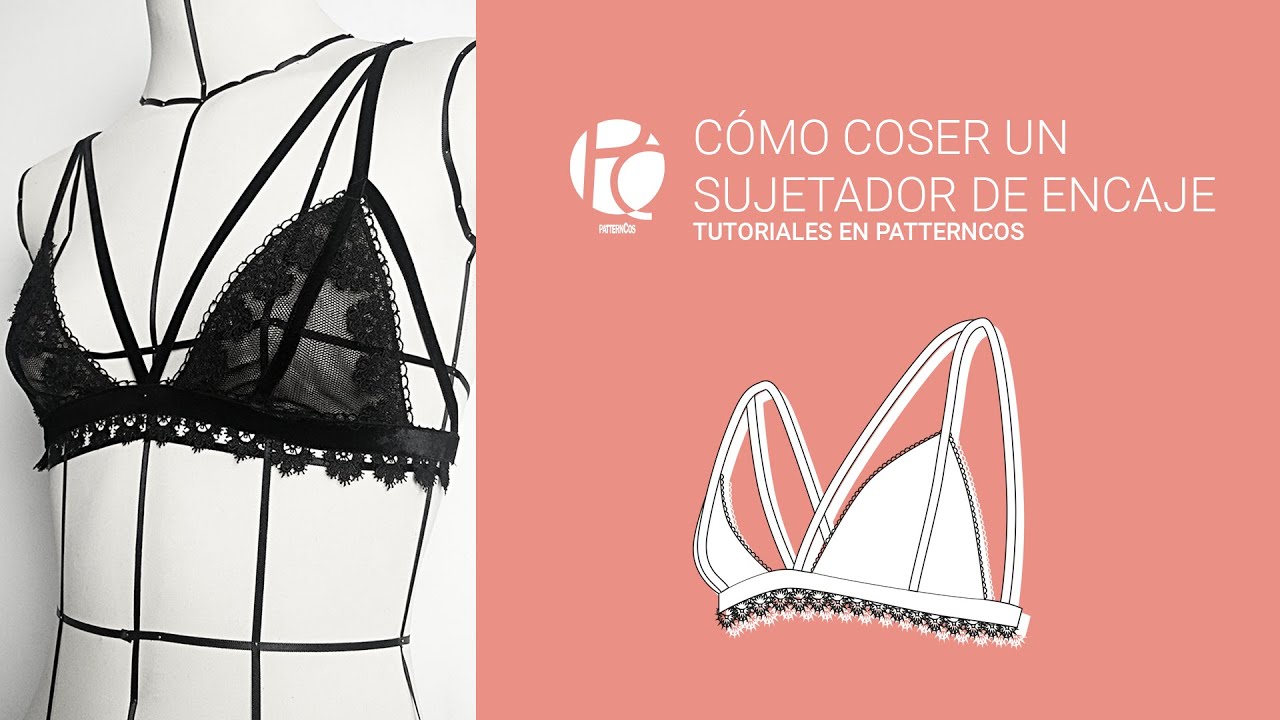 DIY Cómo hacer un bralette de encaje | Aprender a coser
