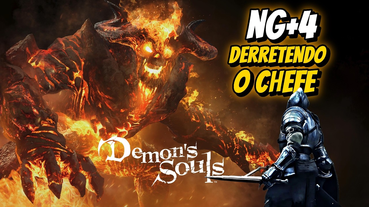 🔴 Demon's Souls NG+4: DERRETENDO O CHEFE! (Live #03)