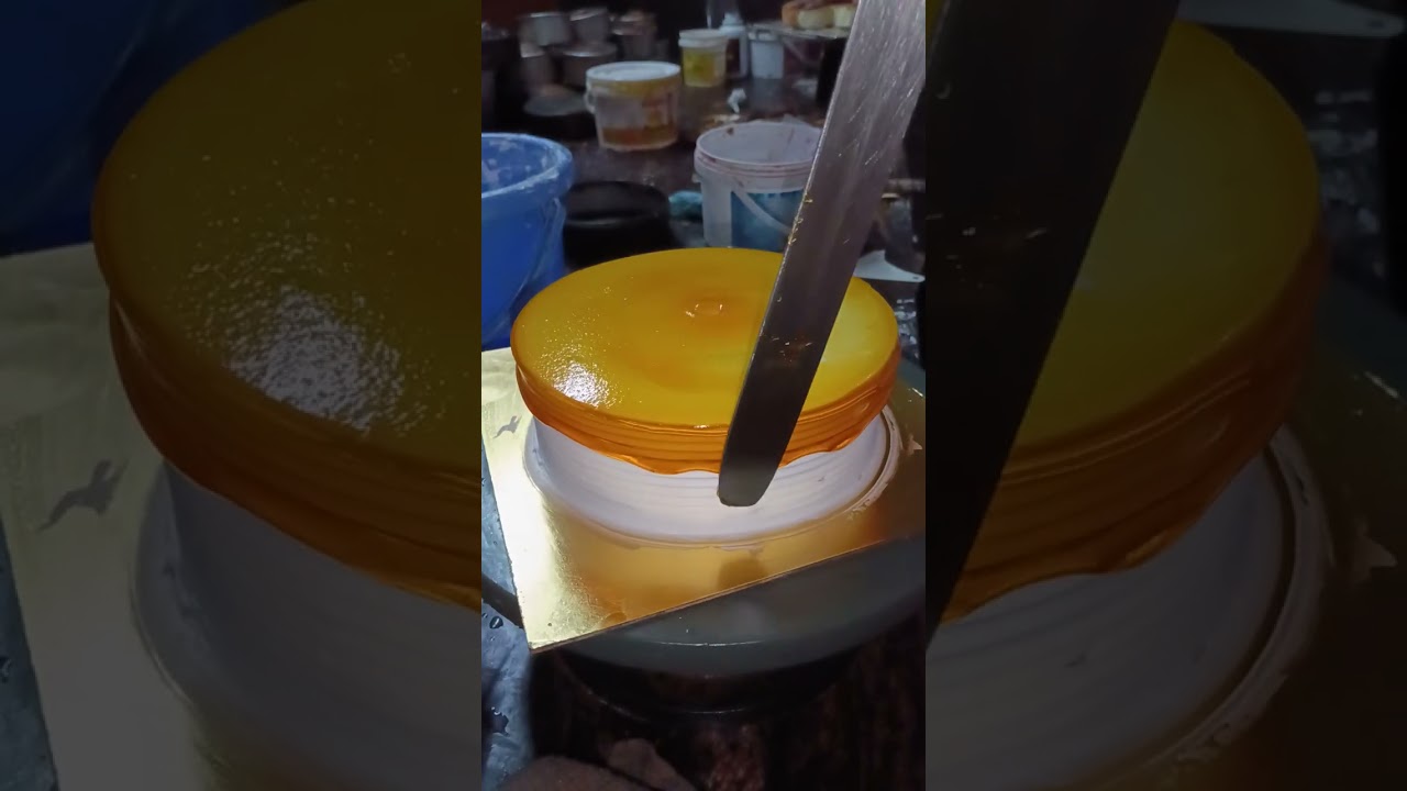 Butter scotch cake recipe birthday party cake 1kgcake counter cake design idea #cake #viral #ytlong 