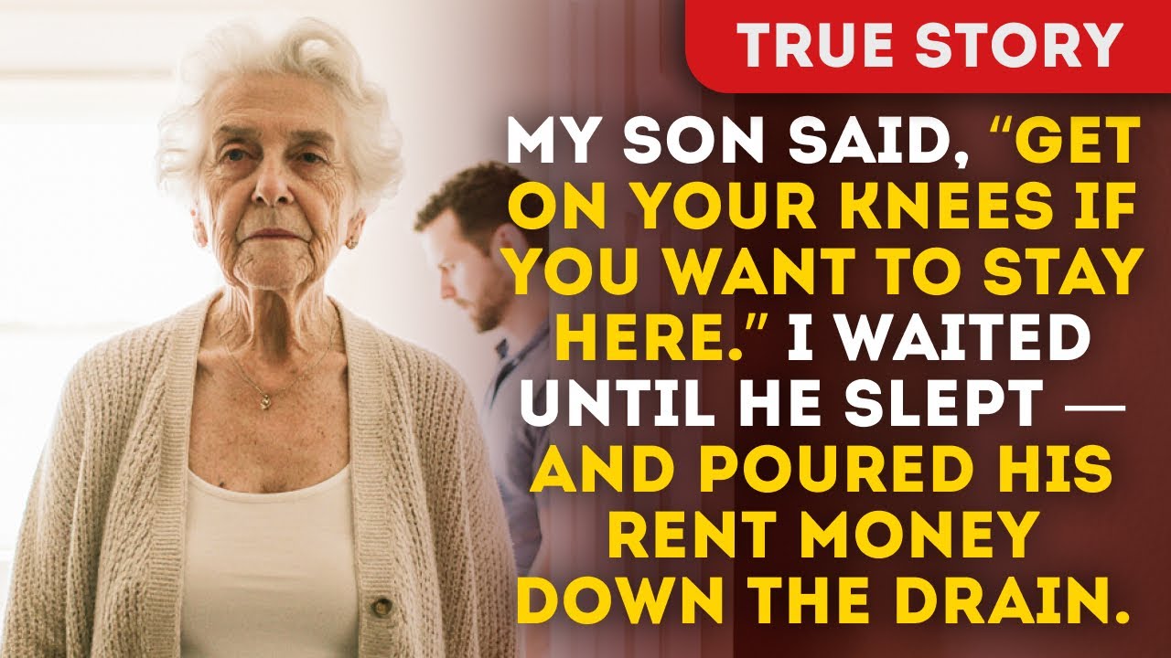 My Son Said, “Get On Your Knees If You Want To Stay Here.” I Waited Until He Slept — And Poured His