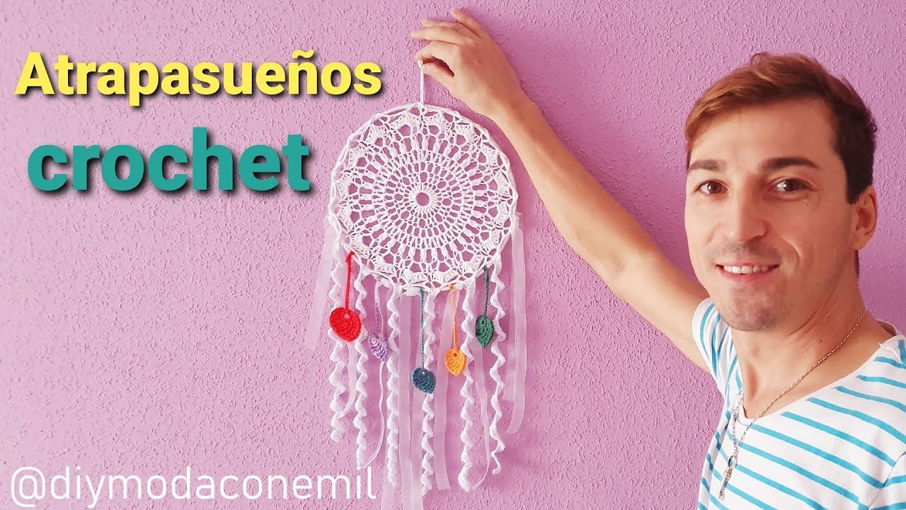 Como hacer ATRAPASUEÑOS a CROCHET paso a paso / DIY moda con Emil