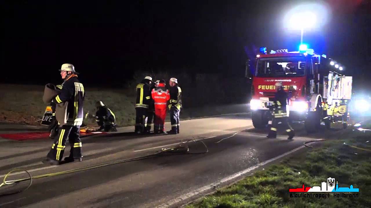 ++ T&ouml;dlicher Verkehrsunfall in Neuenstadt Stein ++
