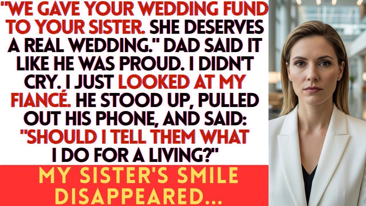Dad Gave My Wedding Fund to My Sister—“She Deserves It ” Then My Fiancé Stood Up…
